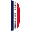 "FREE DELIVERY" 3' x 10' Stationary Message Flutter Flag